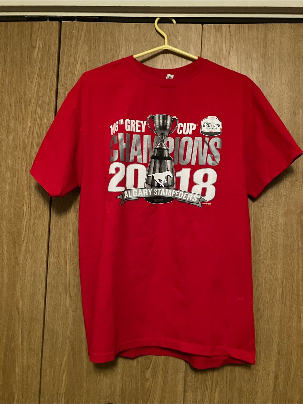 Alstyle Heavyweight Red Crewneck T-Shirt